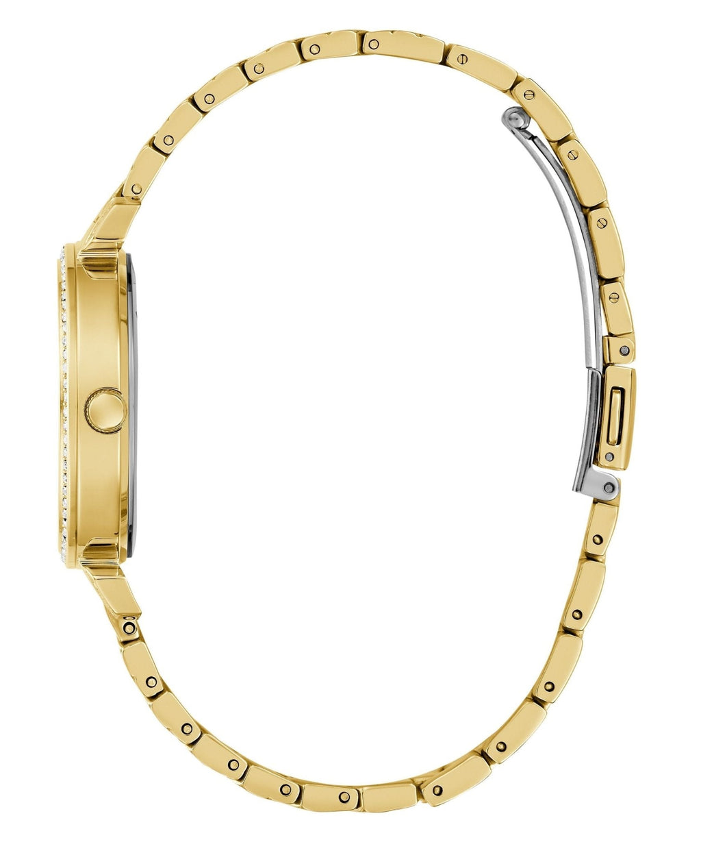 Ladies Enchantment Gold Tone Recycled Steel Watch Gw0763l2 -korean beauty