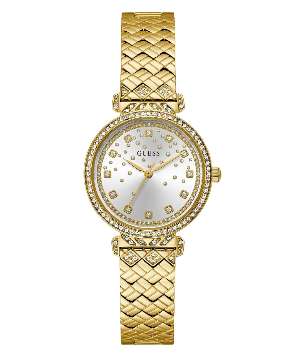 Ladies Enchantment Gold Tone Recycled Steel Watch Gw0763l2 -korean beauty