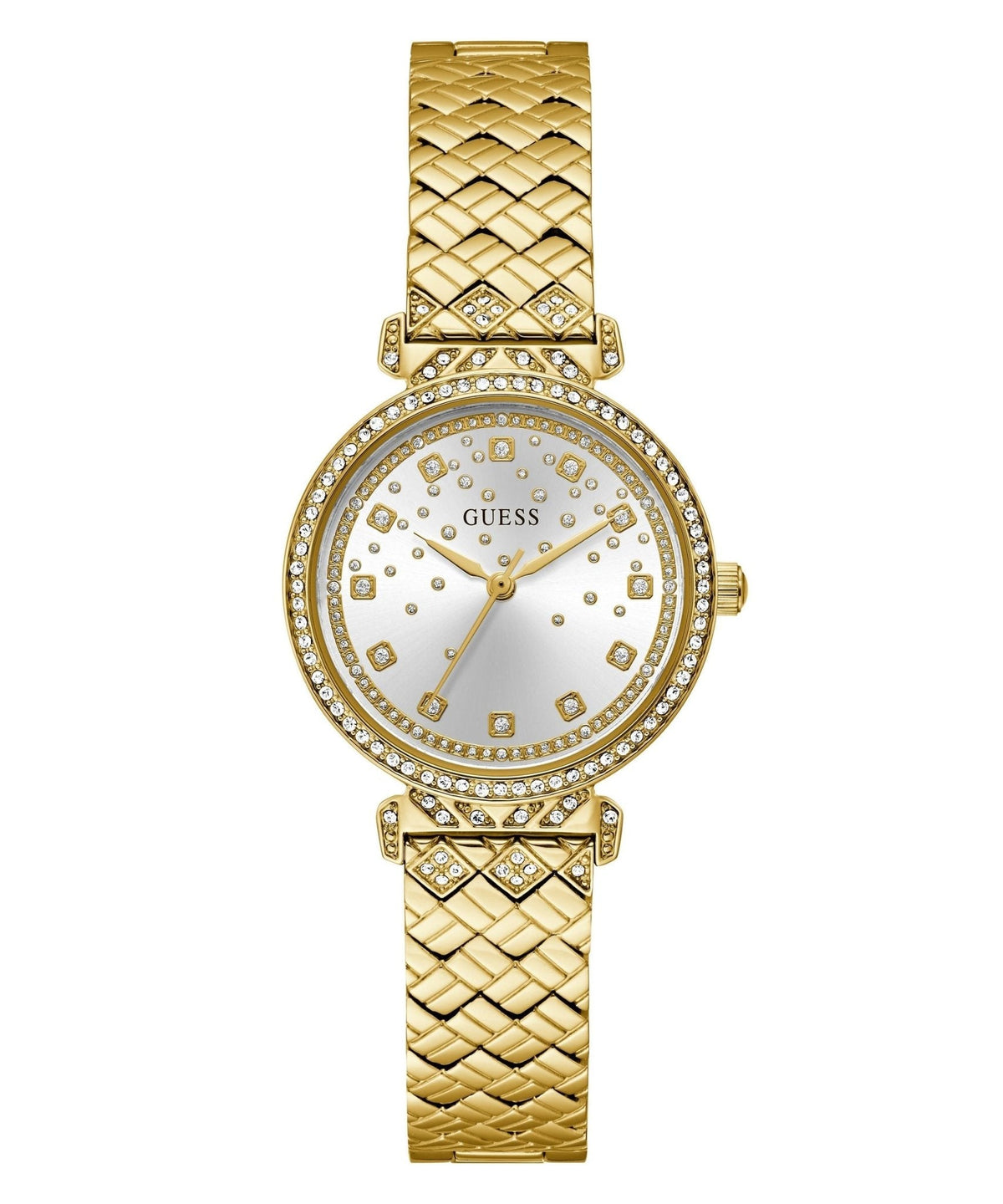 Ladies Enchantment Gold Tone Recycled Steel Watch Gw0763l2 -korean beauty