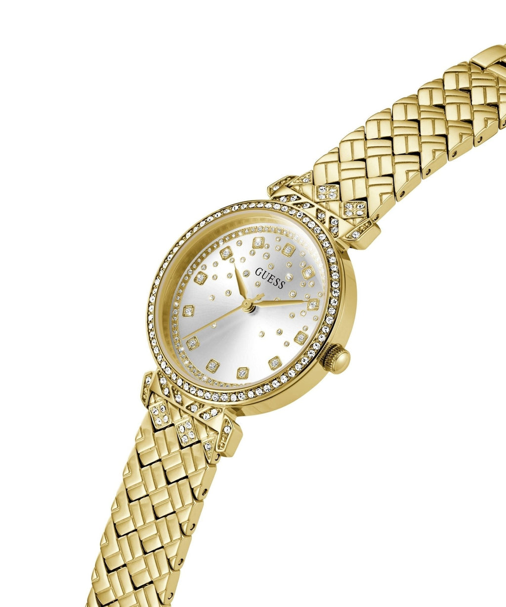 Ladies Enchantment Gold Tone Recycled Steel Watch Gw0763l2 -korean beauty