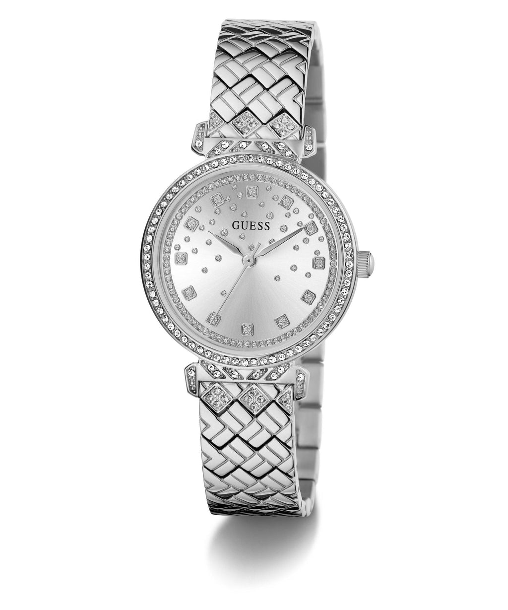 Ladies Enchantment Silver Tone Recycled Steel Watch Gw0763l1 -korean beauty