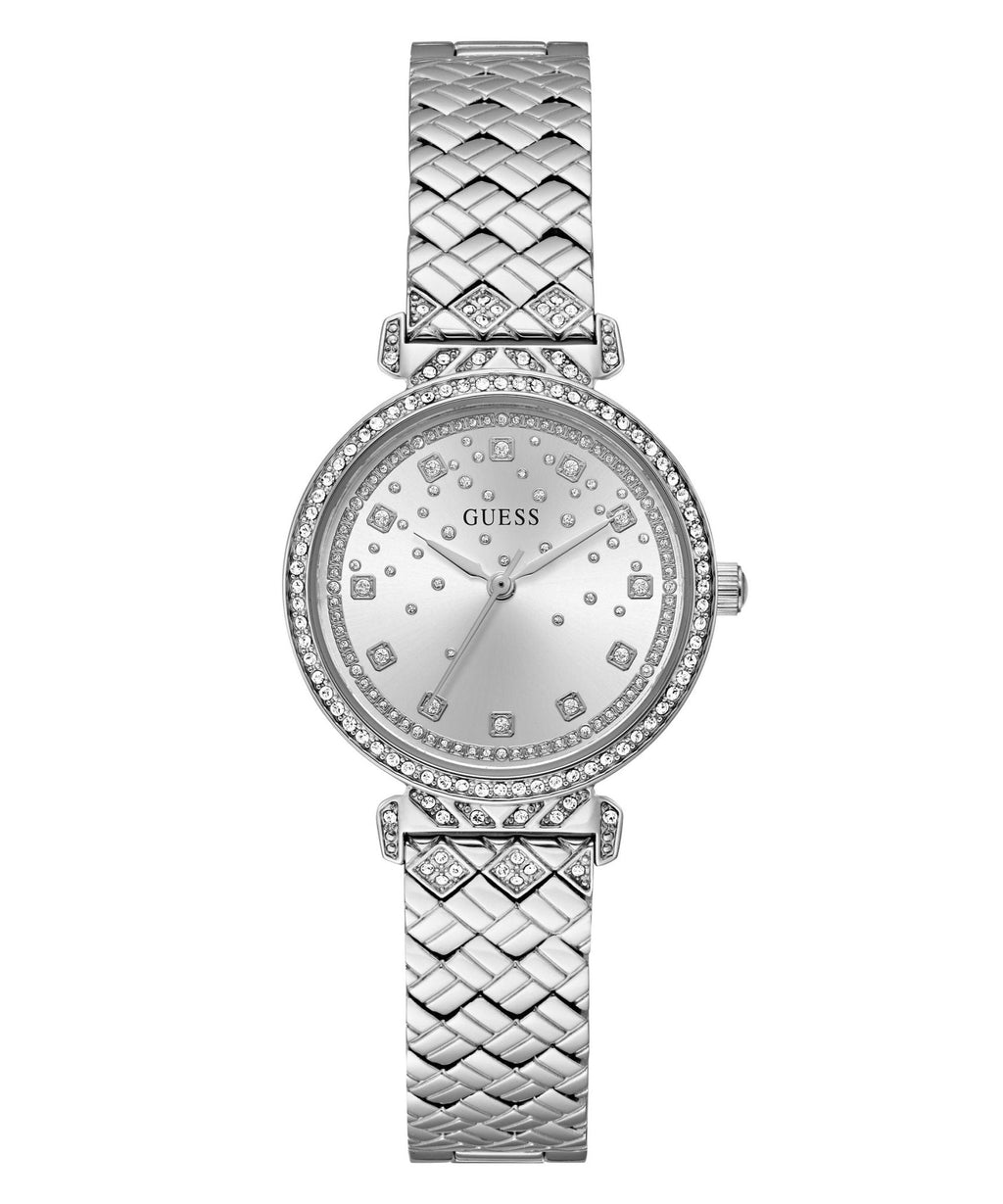 Ladies Enchantment Silver Tone Recycled Steel Watch Gw0763l1 -korean beauty