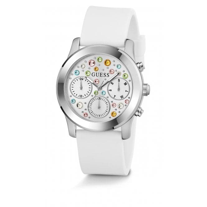 Guess Watches Ladies Fantasia Stainless Steel Silver Watch Gw0560l1 -korean beauty