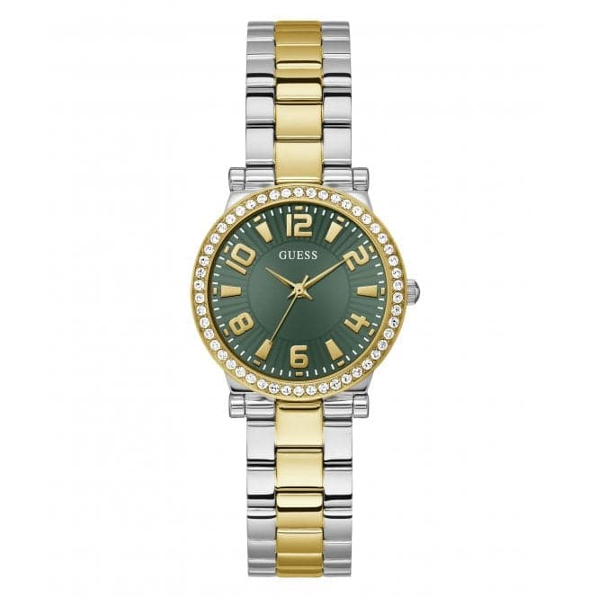 Guess Watches Ladies Fawn 2 Tone Watch Gw0686l2 -korean beauty