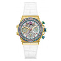 Guess Watches Ladies Fusion Stainless Steel Gold Silver Watch Gw0553l2 -korean beauty