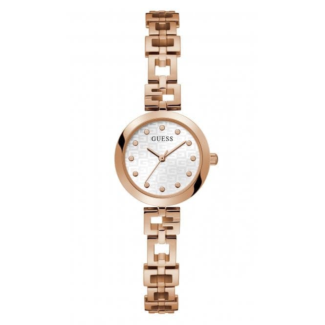 Guess Watches Ladies Lady G Stainless Steel Rose Gold Watch Gw0549l3 -korean beauty