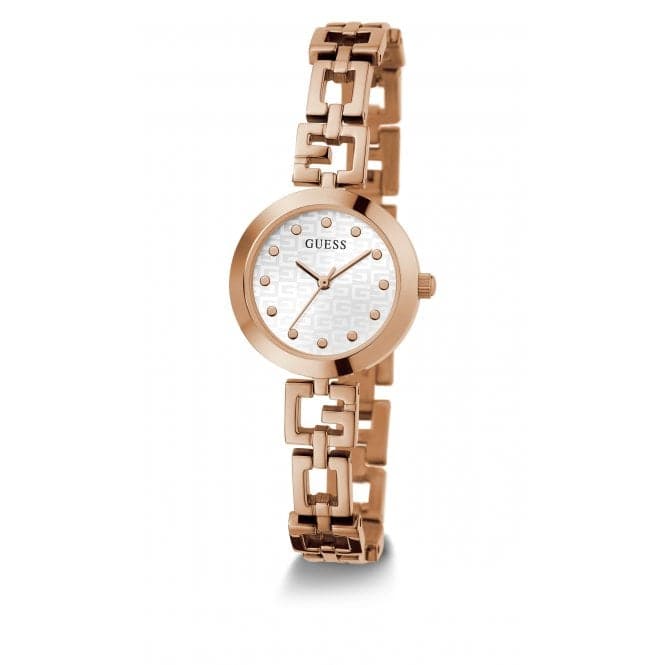 Guess Watches Ladies Lady G Stainless Steel Rose Gold Watch Gw0549l3 -korean beauty