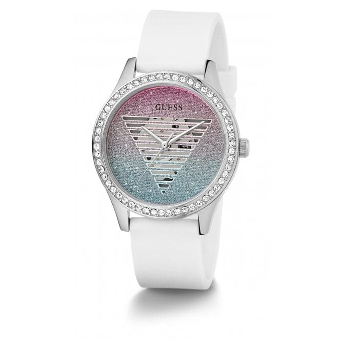 Guess Watches Ladies Lady Idol Stainless Steel Silver Watch Gw0530l5 -korean beauty