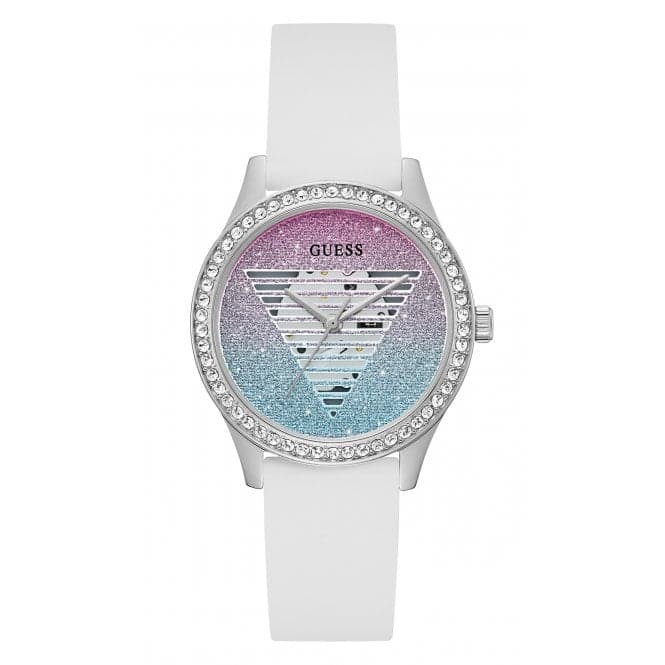 Guess Watches Ladies Lady Idol Stainless Steel Silver Watch Gw0530l5 -korean beauty