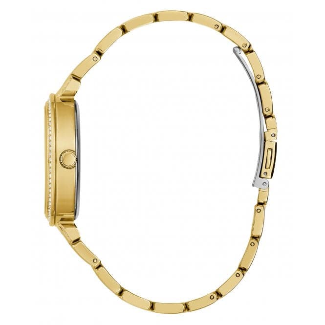 Guess Watches Ladies Lily Stainless Steel Gold Watch Gw0528l2 -korean beauty