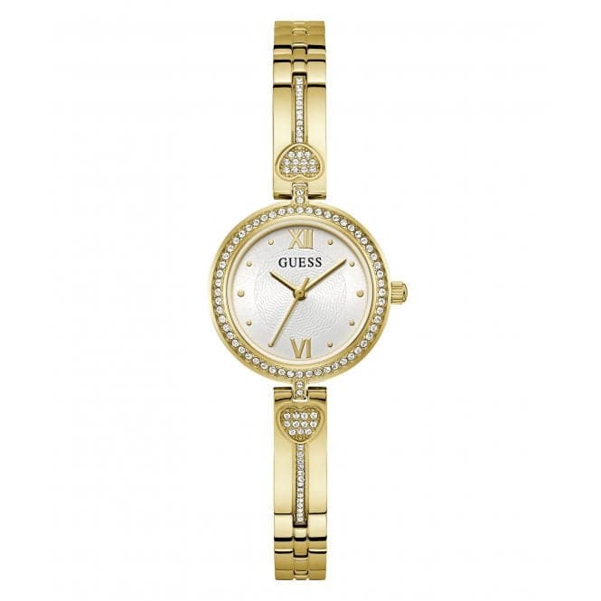 Ladies Lovey Gold Tone Watch Gw0655l2 -korean beauty