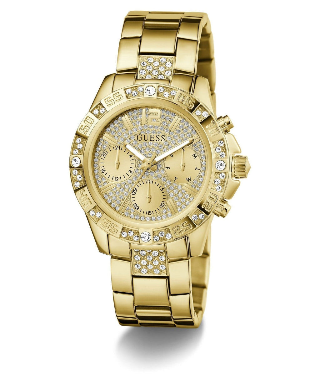 Ladies Majesty Gold Tone Stainless Steel Watch Gw0771l2 -korean beauty