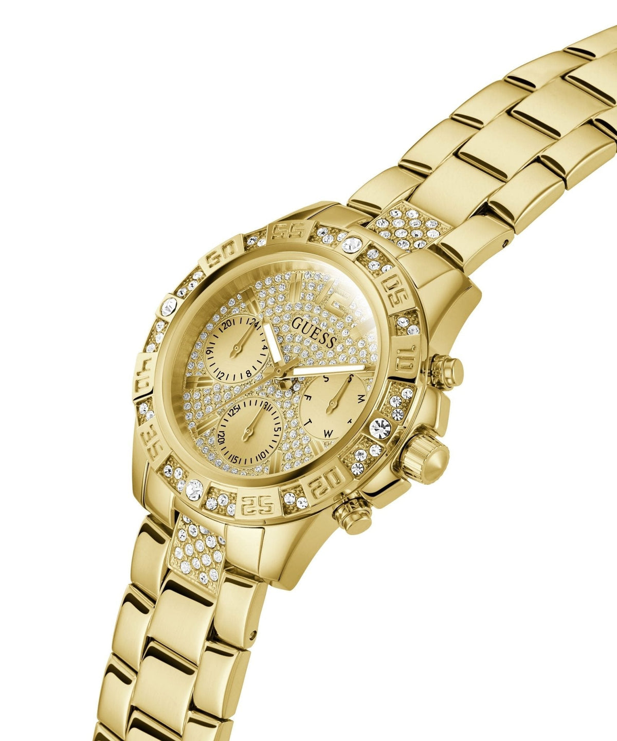 Ladies Majesty Gold Tone Stainless Steel Watch Gw0771l2 -korean beauty