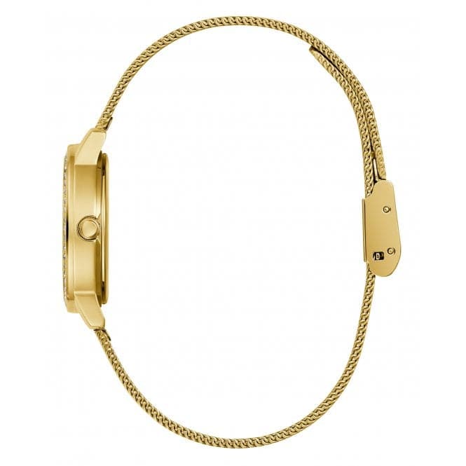 Guess Watches Ladies Melody Stainless Steel Gold Watch Gw0534l2 -korean beauty