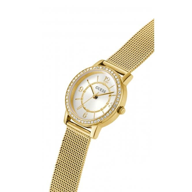 Guess Watches Ladies Melody Stainless Steel Gold Watch Gw0534l2 -korean beauty