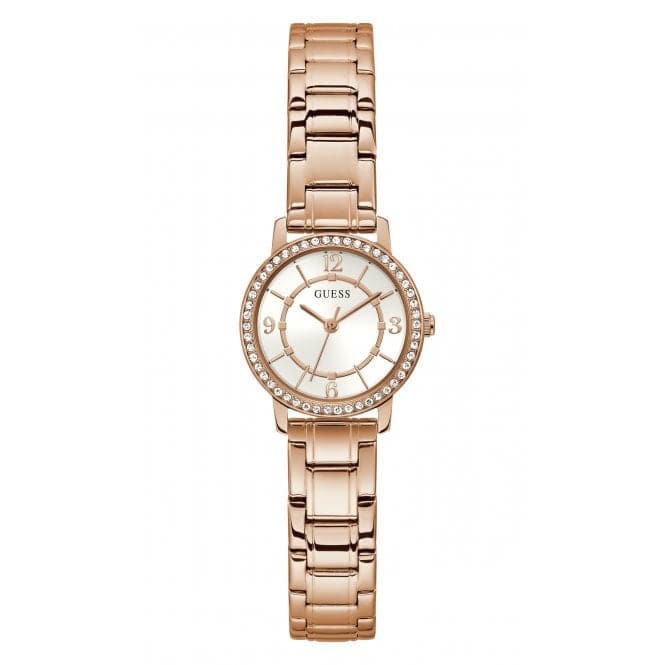 Guess Watches Ladies Melody Stainless Steel Rose Gold Watch Gw0468l3 -korean beauty