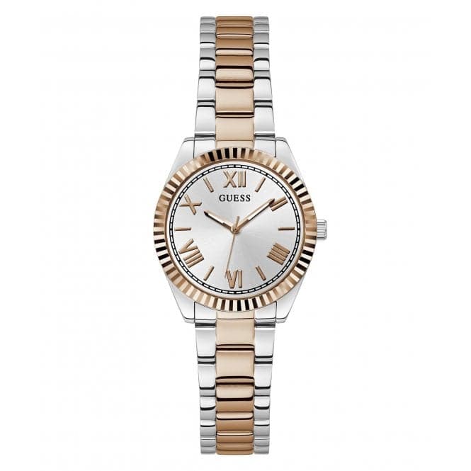 Ladies Mini Luna 2 Tone Watch Gw0687l3 -korean beauty