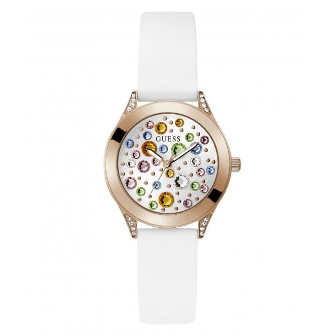 Ladies Mini Wonderlust White Watch Gw0678l4 -korean beauty