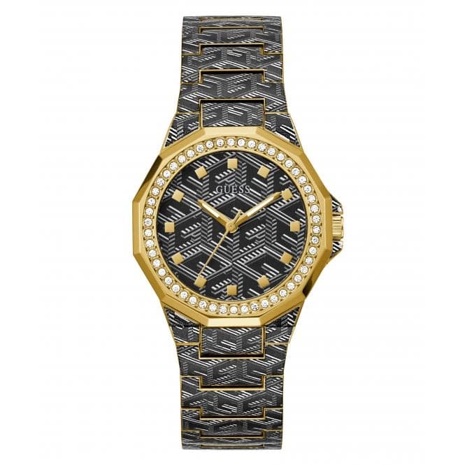 Ladies Misfit Gold Tone Watch Gw0597l1 -korean beauty