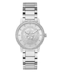 Ladies Petal Silver Tone Stainless Steel Watch Gw0747l1 -korean beauty