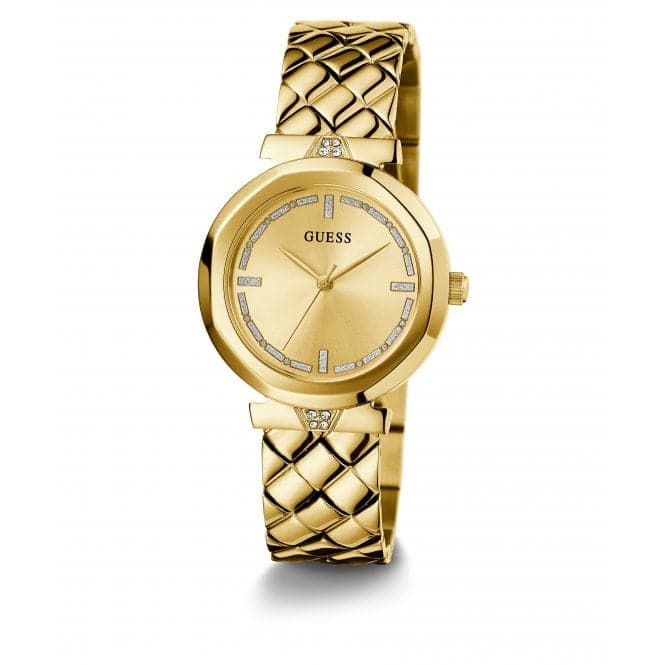 Guess Ladies Rumour Gold Tone Watch Gw0613l2 -korean beauty