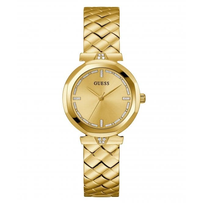 Guess Ladies Rumour Gold Tone Watch Gw0613l2 -korean beauty