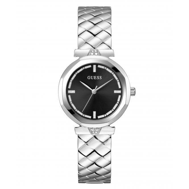 Guess Ladies Rumour Silver Tone Watch Gw0613l1 -korean beauty