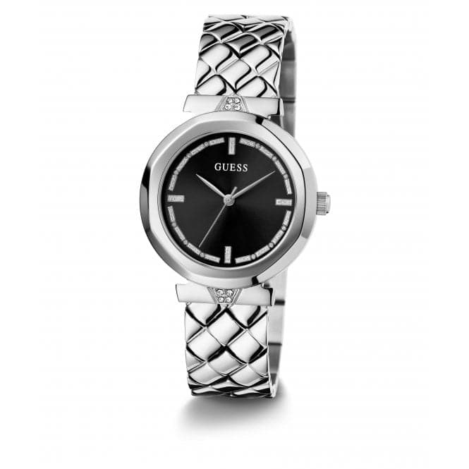 Guess Ladies Rumour Silver Tone Watch Gw0613l1 -korean beauty