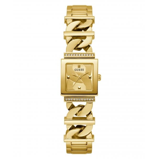 Guess Ladies Runaway Gold Tone Watch Gw0603l2 -korean beauty