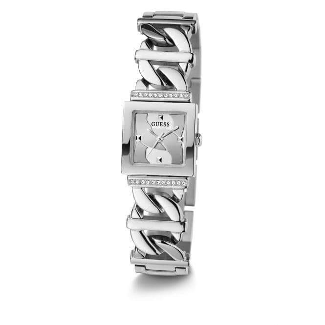 Guess Ladies Runaway Silver Watch Gw0603l1 -korean beauty