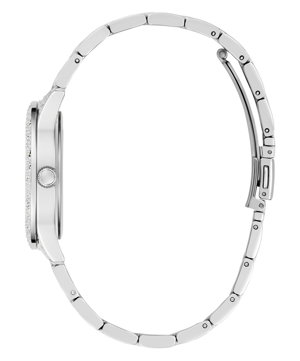 Ladies Shooting Star Silver Tone Recycled Steel Watch Gw0746l1 -korean beauty