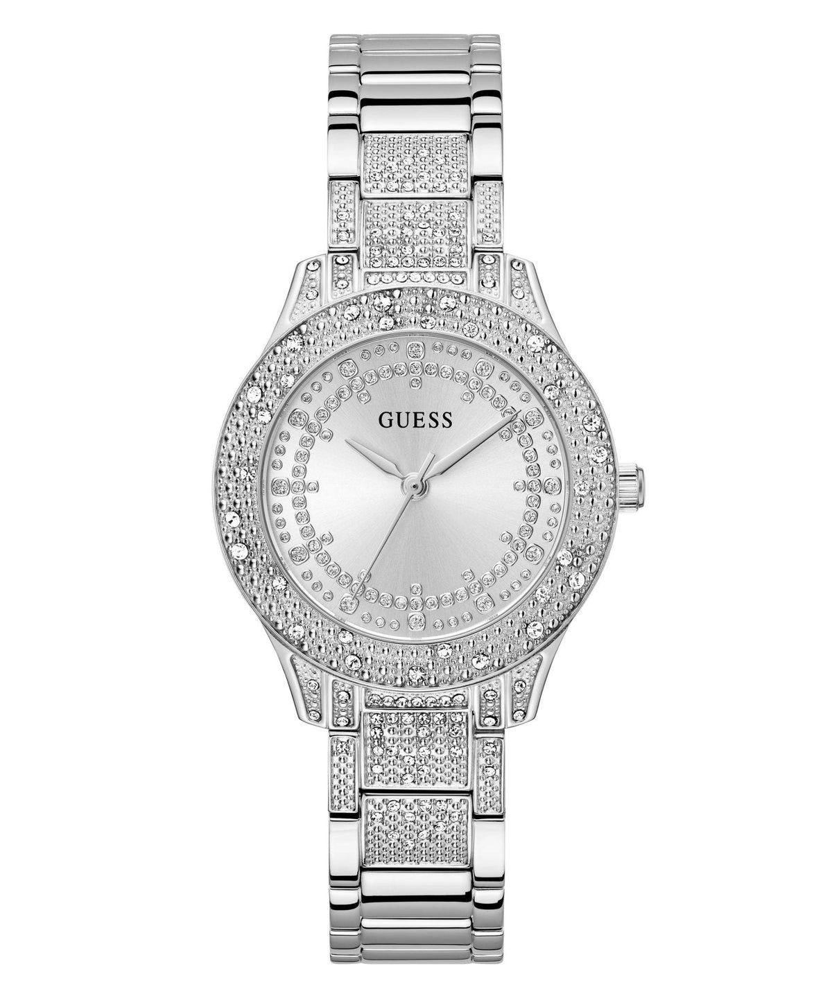 Ladies Shooting Star Silver Tone Recycled Steel Watch Gw0746l1 -korean beauty