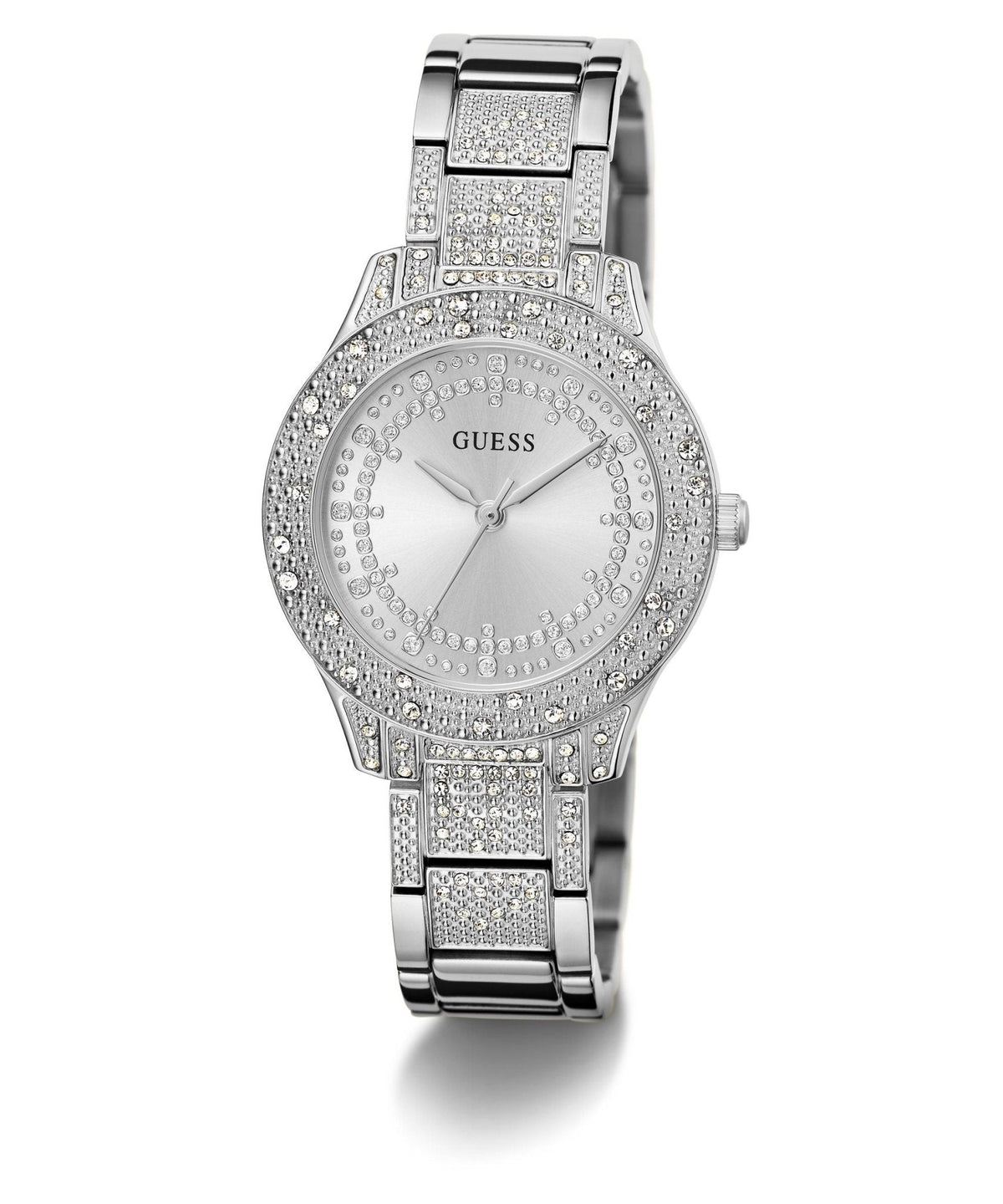 Ladies Shooting Star Silver Tone Recycled Steel Watch Gw0746l1 -korean beauty