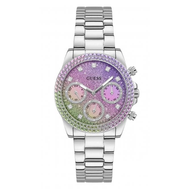Guess Watches Ladies Sol Stainless Steel Silver Watch Gw0483l1 -korean beauty