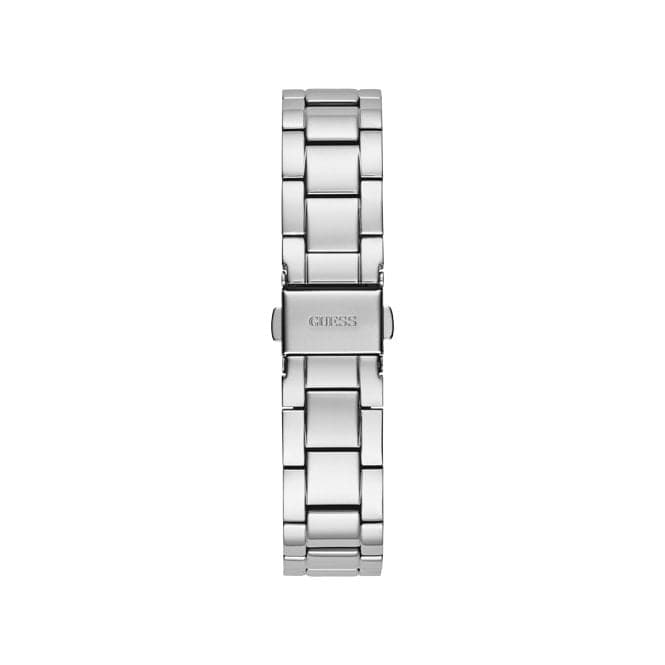 Guess Watches Ladies Sparkling Rose Stainless Steel Floral Print Watch Gw0242l1 -korean beauty
