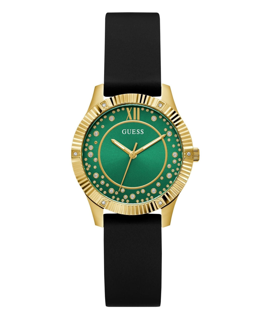 Ladies Starstruck Gold Tone Silicone Watch Gw0766l3 -korean beauty