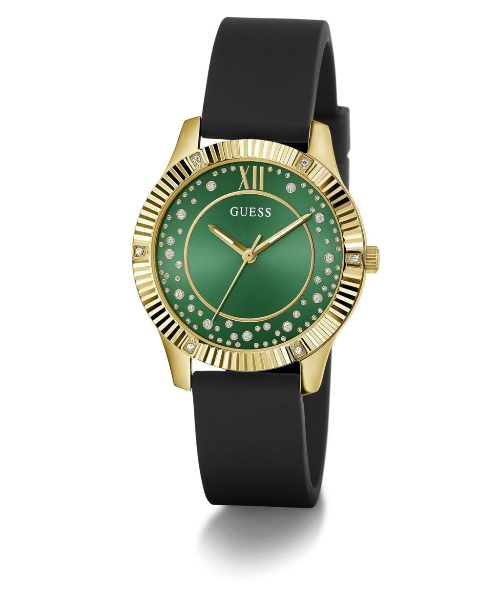 Ladies Starstruck Gold Tone Silicone Watch Gw0766l3 -korean beauty