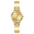 Guess Watches Ladies Tri Luxe Stainless Steel Gold Tone Watch Gw0474l2 -korean beauty