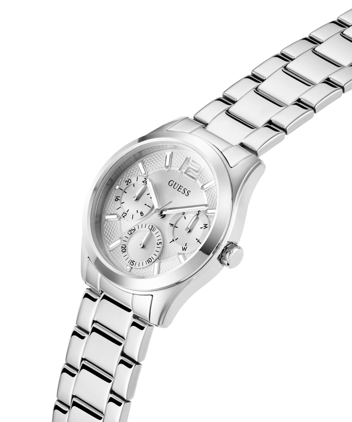 Ladies Zoe Silver Tone Stainless Steel Watch Gw0760l1 -korean beauty