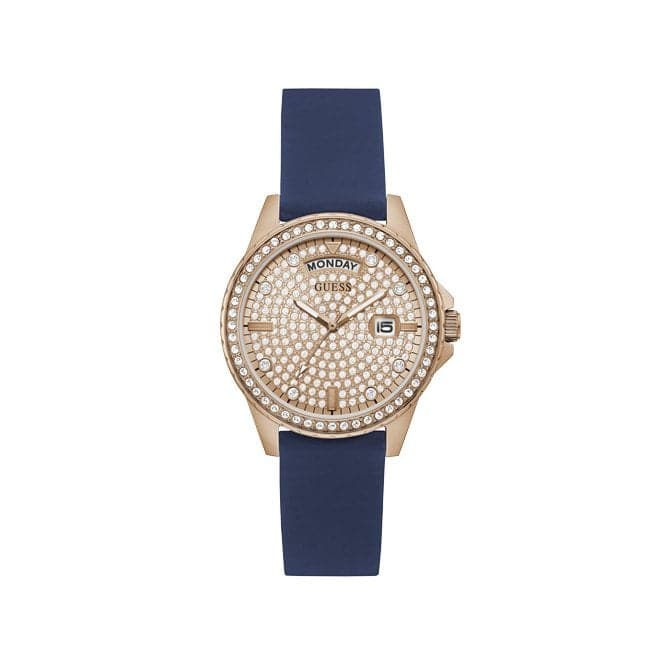 Guess Watches Lady Comet Ladies Dress Rose Gold Stainless Steel Watch Gw0358l1 -korean beauty