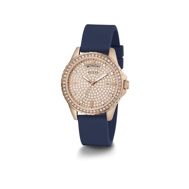 Guess Watches Lady Comet Ladies Dress Rose Gold Stainless Steel Watch Gw0358l1 -korean beauty