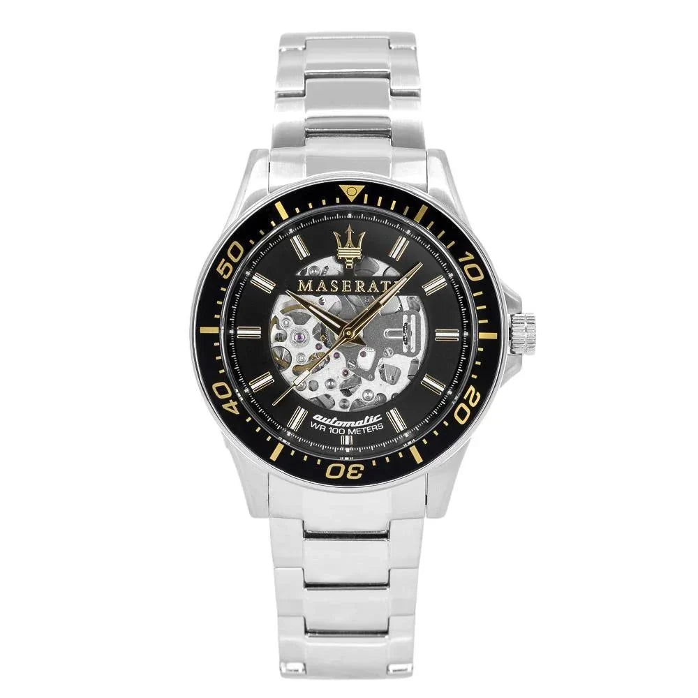 Maserati R8823140002 Sfida Automatic Mens Silver Watch -korean beauty