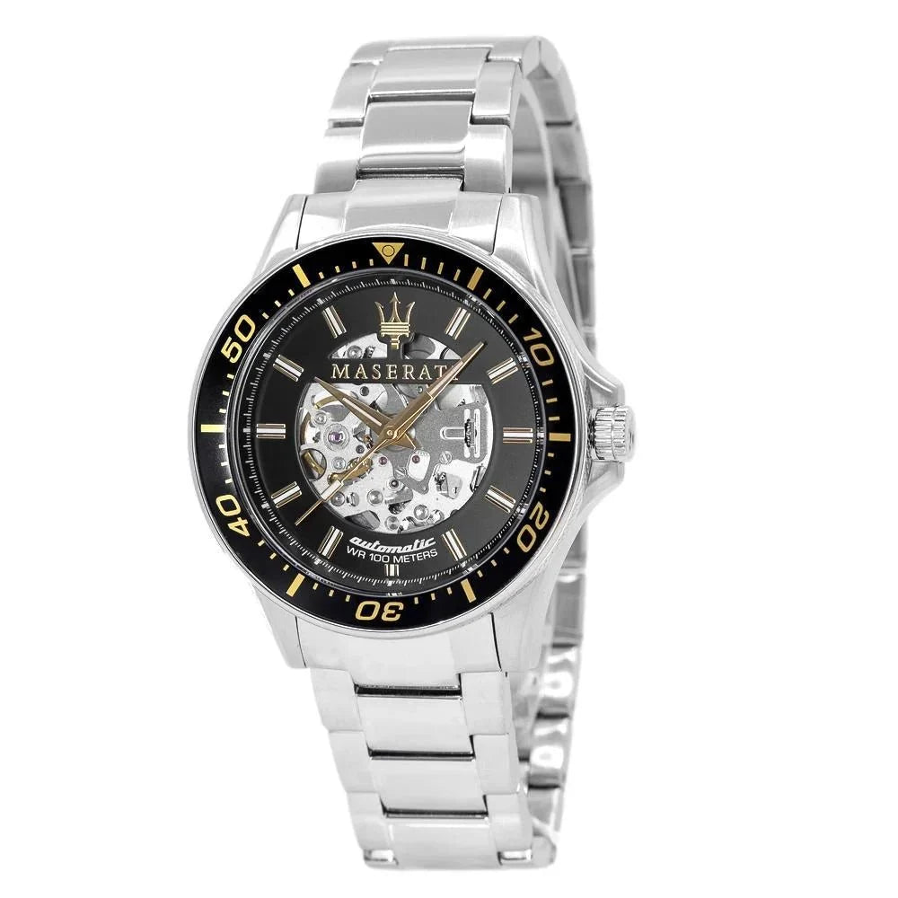 Maserati R8823140002 Sfida Automatic Mens Silver Watch -korean beauty