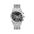 Guess Watches Mens Continental Stainless Steel Black Watch Gw0260g1 -korean beauty