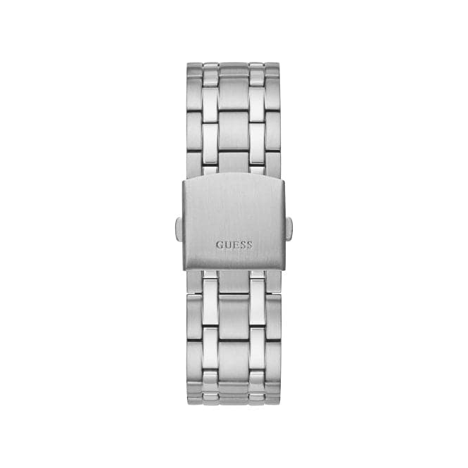 Guess Watches Mens Continental Stainless Steel Black Watch Gw0260g1 -korean beauty