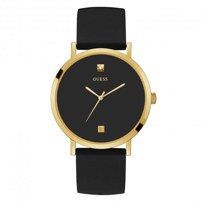 Guess Watches Mens Dress Stainless Steel Black Watch W1264g1 -korean beauty