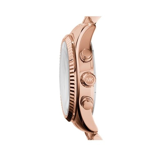 Michael Kors Lexington Ladies Rose Gold Chronograph Watch Mk5569 -korean beauty
