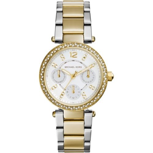 Michael Kors Mini Parker Ladies Two Tone Watch Mk6055 -korean beauty