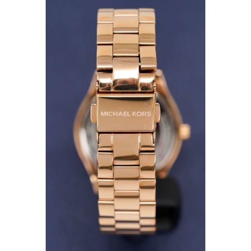 Michael Kors Mk3205 Ladies Mini Slim Runway Rose Gold Watch -korean beauty