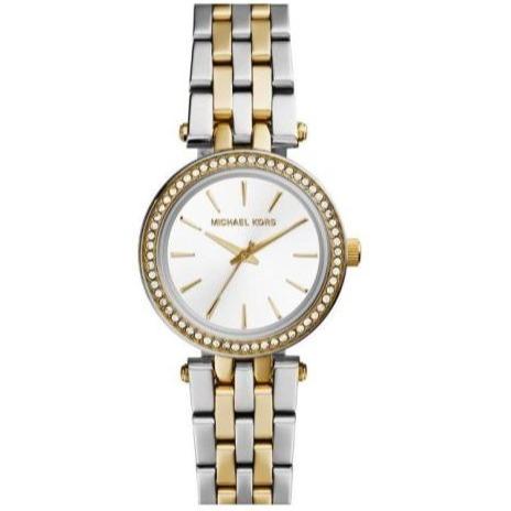 Michael Kors Mk3323 Ladies Mini Darci Two Tone Crystal Watch -korean beauty
